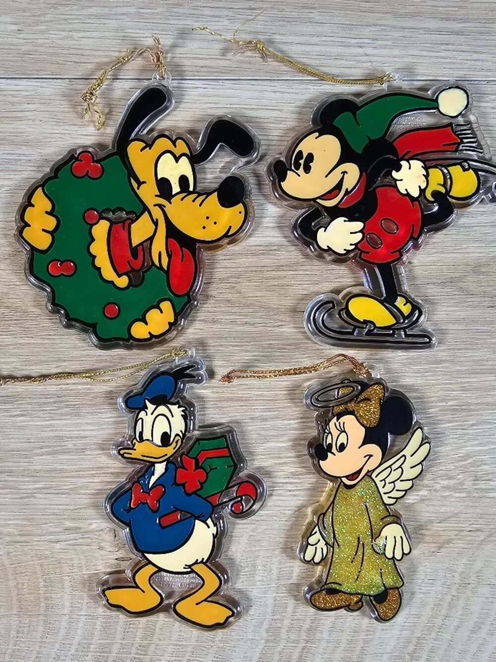 Monogram Productions Disney Mickey Mouse Christmas Ornaments Lot of 4 Pluto + - Picture 2 of 10